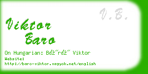 viktor baro business card